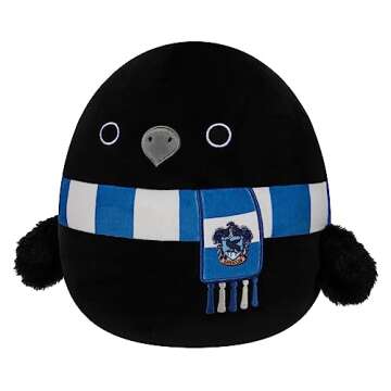 Squishmallows Original Harry Potter 10-Inch Ravenclaw Raven Plush - Medium-Sized Ultrasoft Official ...