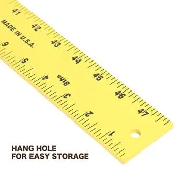 Mayes 10182 48-Inch Aluminum Wallboard Square, Lightweight, Adjustable Drywall T-Square for Scoring, Woodworking, and Crafting, Made in USA