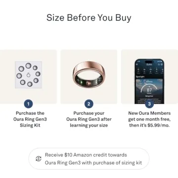 Oura Ring Gen3 Horizon - Stylish Smart Health Tracker