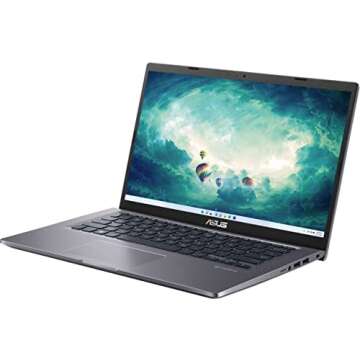 ASUS 2023 Newest Vivobook Laptop, 14 Inch Display, AMD Ryzen 3 3250U Processor, 8GB RAM, 128GB SSD, AMD Radeon Graphics, Bluetooth, Webcam, Windows 11 in S Mode, Bundle with JAWFOAL