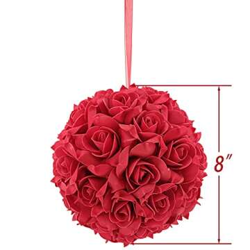 Idyllic 8 Inches Artificial Roses for Events & Home