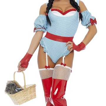 Forplay Women's No Place Like Home Sexy Costume - Adult Sized Costume Set, Blue, Small/Medium US