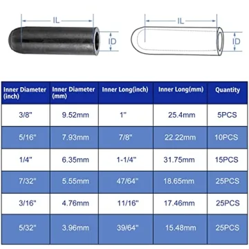Busy-Corner 105 Piece Vacuum Cap Assortment Kit