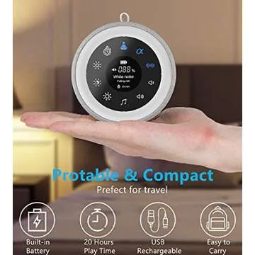 2 in 1 White Noise and Sleep Sound Machine for All Ages