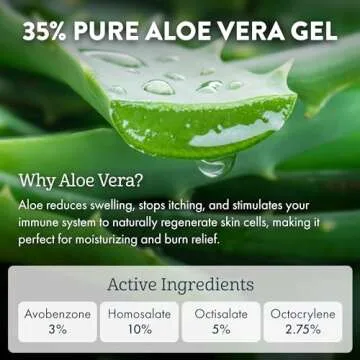 Aloe Up SPF 30 Sunscreen Lotion with Aloe Vera - Reef-Friendly