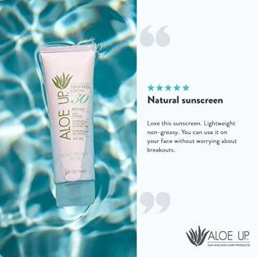 Aloe Up SPF 30 Sunscreen Lotion with Aloe Vera - Reef-Friendly