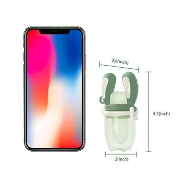 KidsMe Baby Food Feeder - Safe Silicone Fruit Feeder for Babies