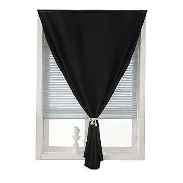 JILRON Adhesive Blackout Curtains - Easy Installation & Style