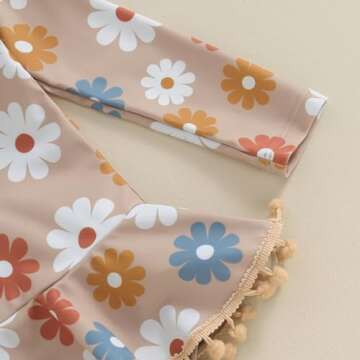 Yccutest Toddler Floral Swimsuit Long Sleeve Zipper