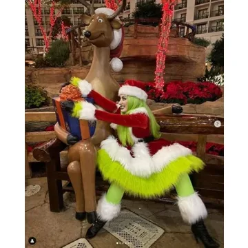 Shyhand Green Big Monster Costume for Women - Christmas Dress