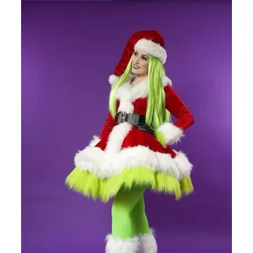 Shyhand Green Big Monster Costume for Women - Christmas Dress