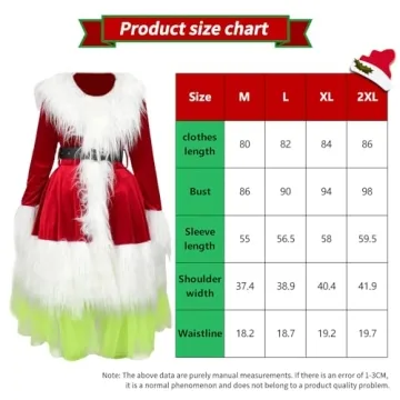 Shyhand Green Big Monster Costume for Women - Christmas Dress