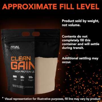 Rivalus Clean Gainer - Premium Lean Mass Gainer 10 lb