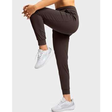 Soothfeel Women's High Waist Joggers - Comfy & Stylish with Pockets