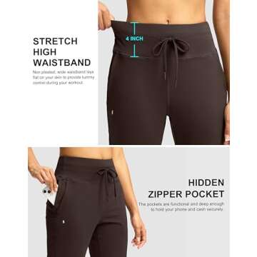 Soothfeel Women's High Waist Joggers with Pockets