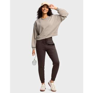 Soothfeel Women's High Waist Joggers with Pockets