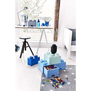 Room Copenhagen, LEGO Brick Drawer - Stackable Storage and Décor - Brick 4, Medium Stone Grey