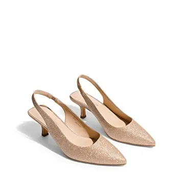 Chic DREAM PAIRS Slingback Kitten Heel Pumps for Women