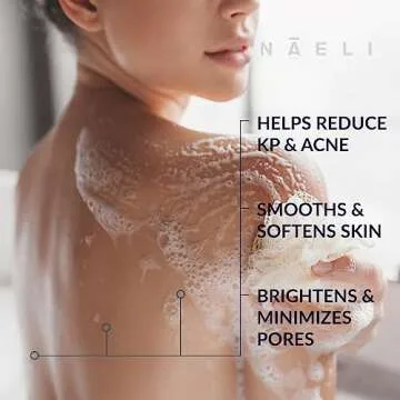 Keratosis Pilaris & Acne Exfoliating Body Wash Cleanser with 14% Glycolic & Salicylic Acid - Natural...