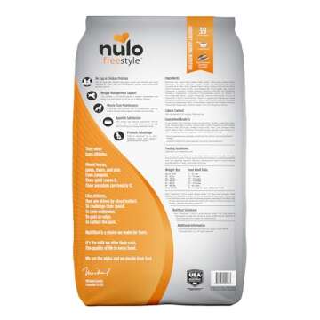 Nulo Freestyle Adult Trim Formula Dry Dog Food, Grain-Free Dog Kibble, Helps Promote Weight Manageme...