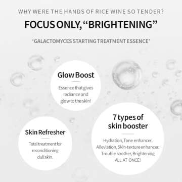 SECRETKEY Starting Treatment Essence, Nourishment & Hydration, Wrinkle care, Contained 95% Galactomyces Ferment Filtrate 5.24 fl. Oz. / 155ml, Natural Ingredients, Essence for Sensitive Skin