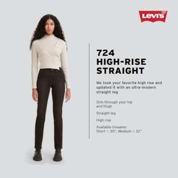 Levi's 724 High Rise Straight Jeans for Women
