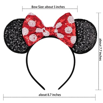 Eisyaa Mouse Ears Bow Headband for Every Disney Adventure