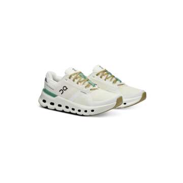 On Women's Cloudrunner 2 Sneakers, Undyed | Green, 9 Medium US