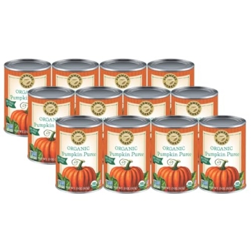 Organic Pumpkin Puree 15oz Pack of 12 BPA-Free
