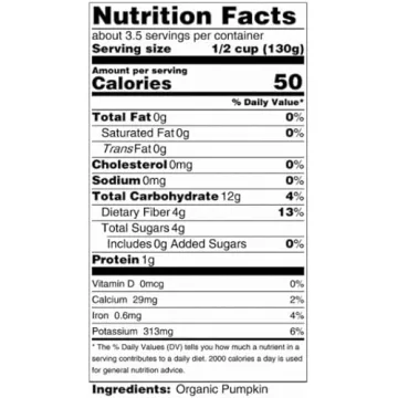 Organic Pumpkin Puree 15oz Pack of 12 BPA-Free