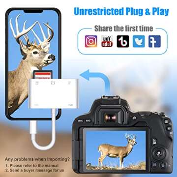 DenicMic SD CF Card Reader for iPhone and iPad