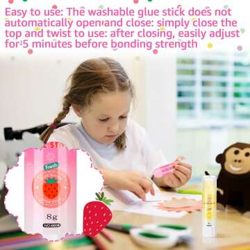 Colored Glue Sticks for Arts and Crafts - 60 Pcs