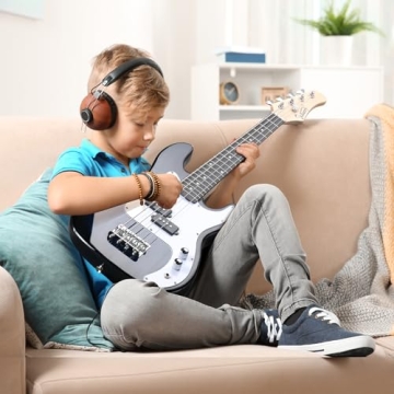 36in Electric Bass Guitar Starter Kit - Kids & Adults