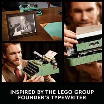 LEGO Ideas Typewriter Building Set for Adults - Unique Gift
