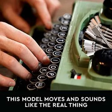 LEGO Ideas Typewriter Building Set for Adults - Unique Gift