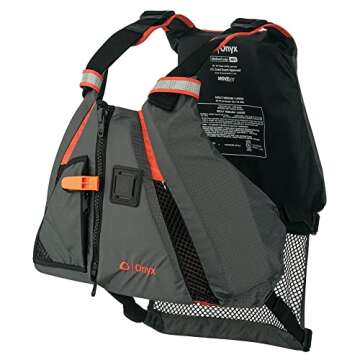 Onyx MoveVent Dynamic Paddle Sports Life Vest - Comfort & Safety in Orange, XL/2XL