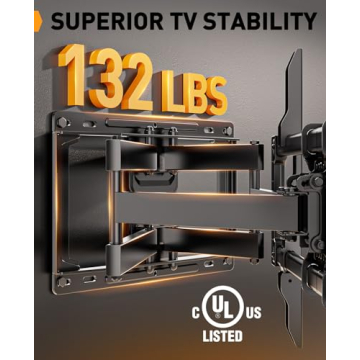 Full Motion TV Wall Mount for 42-84" Televisions