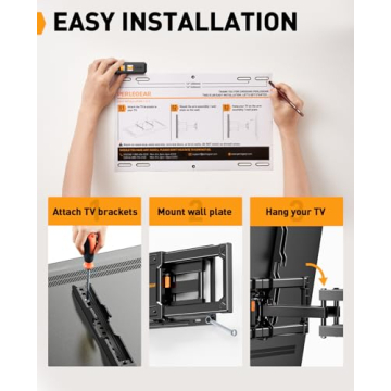 Full Motion TV Wall Mount for 42-84" Televisions
