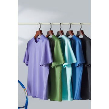 Men's Active Quick Dry T-Shirts 5 Pack - Small