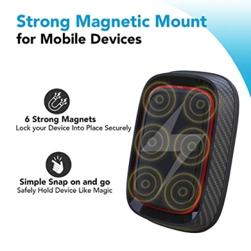 APPS2Car Magnetic Phone Mount 6 Magnets Universal Fit