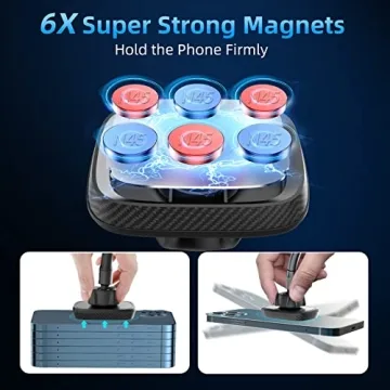APPS2Car Magnetic Phone Mount 6 Magnets Universal Fit
