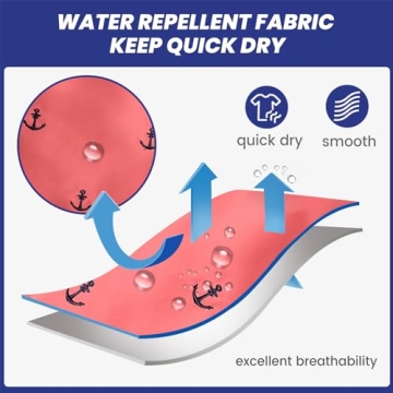 MaaMgic Swim Trunks Red Anchor Quick Dry Men’s Medium