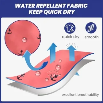 MaaMgic Swim Trunks Red Anchor Quick Dry Men’s Medium