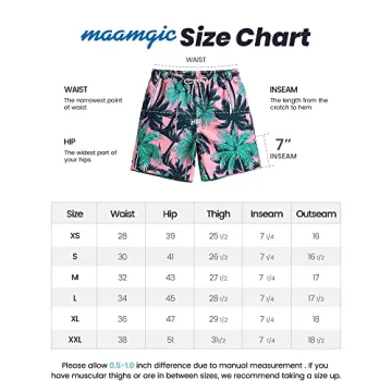 MaaMgic Swim Trunks Red Anchor Quick Dry Men’s Medium