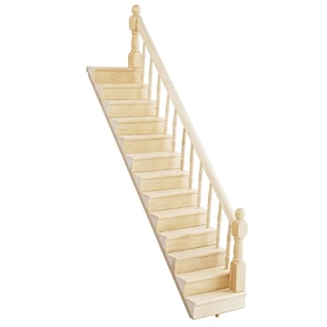 Odoria 1/12 Miniature Staircase Stair Dollhouse Furniture Accessories, Right-Handrail