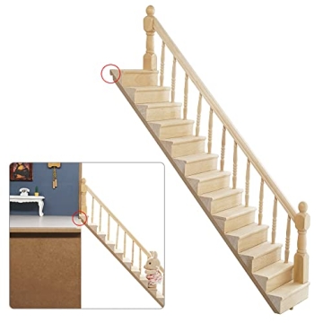 Odoria Miniature Staircase for Dollhouse 1/12 Scale