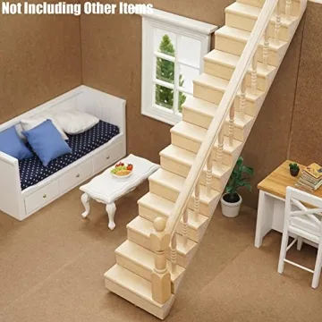 Odoria Miniature Staircase for Dollhouse 1/12 Scale