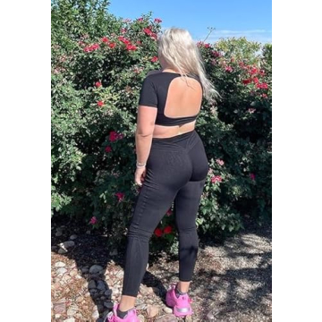 Stylish Aoxjox Short Sleeve Crop Top for Women