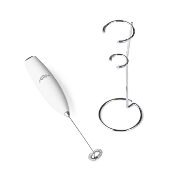 Chamberlain Coffee White Milk Frother for Perfect Foam