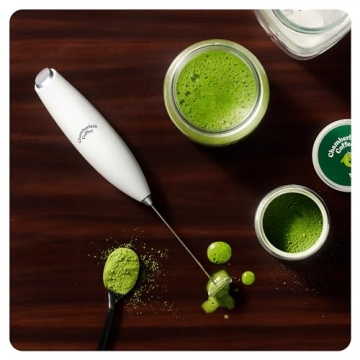 Chamberlain Coffee White Milk Frother for Perfect Foam